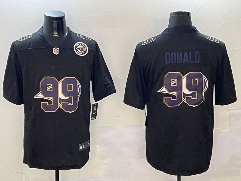 Men Los Angeles Rams #99 Donald Black 2024 Nike Limited NFL Jersey style 2->new york jets->NFL Jersey